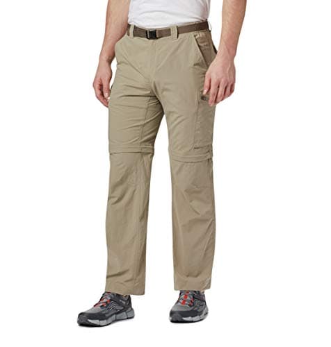 Columbia Men’s 2in1 Hiking Trousers, SILVER RIDGE CONVERTIBLE PANTS, Nylon, Tusk, Size: 30, AM8004