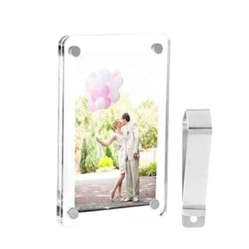 Magnetic Car Organizer - Slim Visor Photo Holder - Card and Ticket Storage