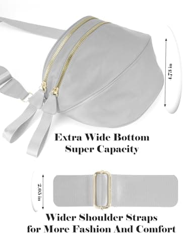 Women's Crossbody Waist Bag, Spacious Women's Waist Bag, Oversized Waist Bag, 11.0 Inches X 8.6 Inches X 4.5 Inches, Casual — view 5