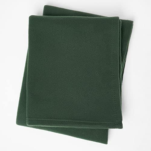 Dreamscene Wholesale 10 x Fleece Blanket Green Throw, Soft Cosy Warm Throws for Sofas Bed Couch Settee Throws Joblot Outdoor Travel Blanket Multipack Single Bed Throw, Forest Green - 120 x 150cm — view 5