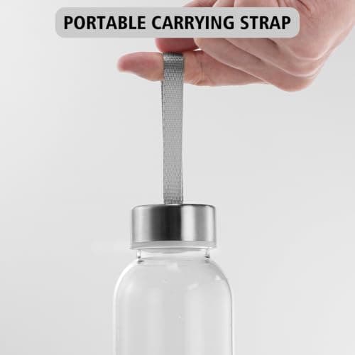 Vllcsla Water Bottle Transparent Plastic 300ML/ 400ML/ 580ML, Leak-Proof & BPA Free Reusable Sports Bottle with Handle, No Straw, for Gym, Travel, Home, School, Office — view 6