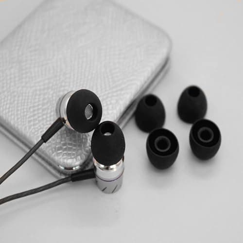 Set of 18 Silicone Tips For Earphones Earplugs Replace Earbuds Soundproof Cap for In-Ear Headphones Replacement Eartips 3 Different Size (S/M/L) Black — view 4