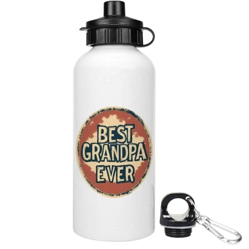 Azeeda 'Best Grandpa Ever ' Water Bottle - 600ml (WT00082340)