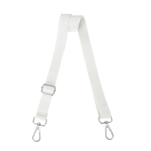 sourcing map Wide Shoulder Strap,2.5cm Crossbody Purse Strap White