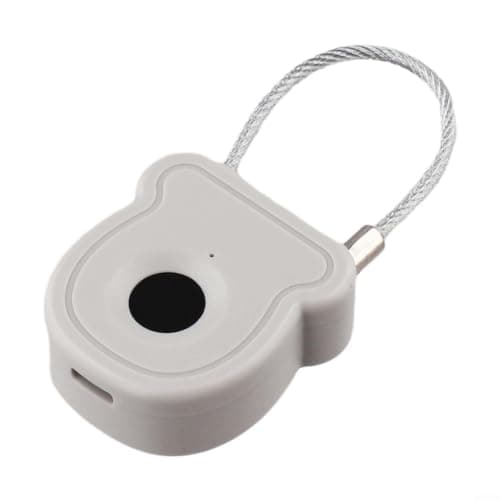 Biometric Padlock Steel Shackle 20 User Capacity(Grey) — view 3