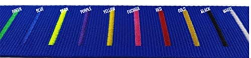 Luggage Strap Personalised 180cm x 5cm Embroidered Up To 35 Letters (Blue with lock) — view 2