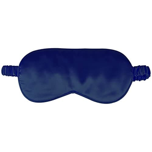 1 Pcs Sleep Mask, Silk Eye Mask, Blindfold, Silk Sleeping Mask for Girls, Women, Men (DarkBlue)