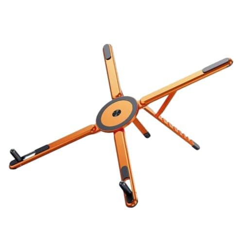 ZhzeYun Portable Laptop Stand – 4-in-1 Foldable Magnetic Aluminium Holder