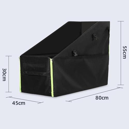 QSTDGVPW Folding Bike Storage Box, Travel Bag, Dustproof Bag for Folding Bikes, Black L No Wheel — view 2