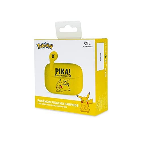 OTL Technologies PK0859 Pokemon Pikachu TWS Wireless Earphones with Charging Case Yellow — view 2