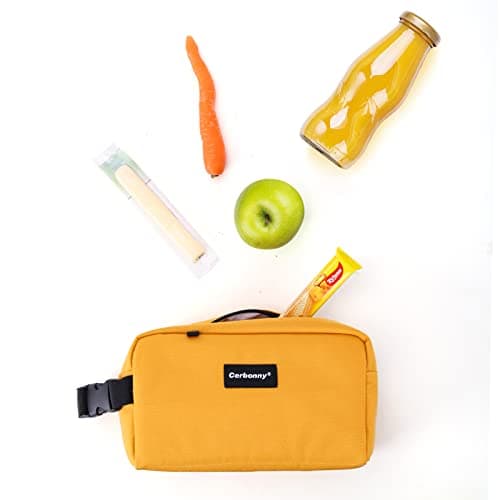 Cerbonny Small Cooler Bag, Freezable Lunch Bag with Ice Packs, Yellow — view 4