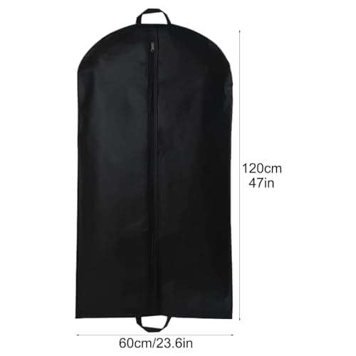 2 PCS Suit Bag for Man 60x120cm, Suit Carrier Bag Dust Cover Storage Bag Suit Cover for Suits, Breathable Garment Suit Clothes Covers Bags Reusable Full Zipper Garment Bag for Travel or Home — view 5