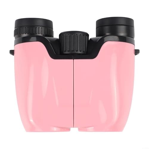 7x Binoculars for Adults and Kids, HD Compact Pocket Telescope with FMC Lenses, Lightweight Portable for Concerts Sports Stargazing Bird Watching, Wide Field of View(Pink)