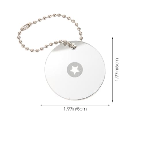 2pcs Portable Signal Mirror Acrylic for Hiking and Outdoor Camping Use — view 2