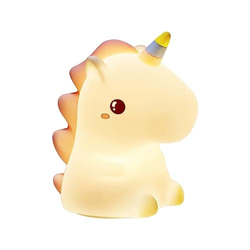 groov e Cuties - Rainbow Unicorn - Colour Changing LED Night Light with 30/60 Minute Timer - 7 Colours - Tap to Use - Rechargeable 12-Hour Battery or USB Powered - for Babies, Toddlers & Children — view 2