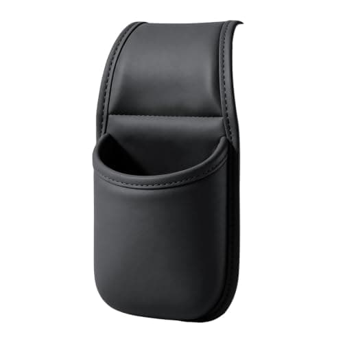 5 Pack Car Door Storage Pocket Leather Seat Side Organiser，Black — view 5