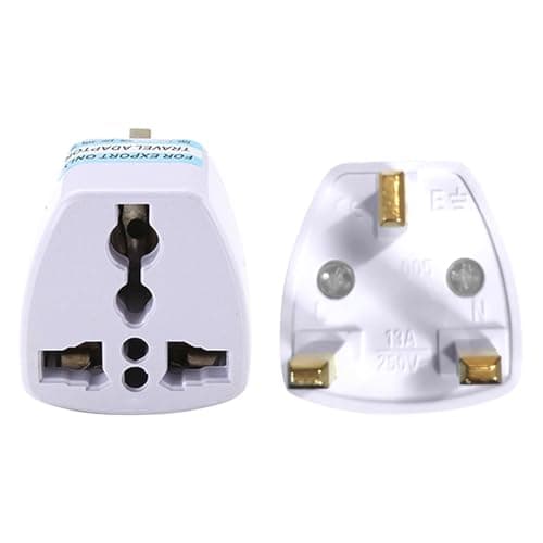 Universal UK Travel Adapter | 13A 3-Pin Power Plug Charger Adapter | 3 pc