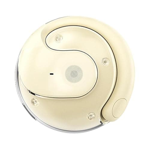 HY-T26 Pro Smart Translator Earbuds, Wireless Bluetooth Multi Language Headphones Translator,Real-Time Translation Hanging Ear Earphones,Equipped with AI App, HiFi Stereo Sound (Yellow)