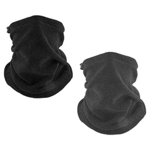 KEYRI 2 Pieces Neck Warmer Snood Scarf Face Mask
