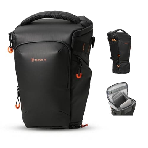 TARION DSLR Small Camera Bag Expandable Toploader Sling Bag with Strap