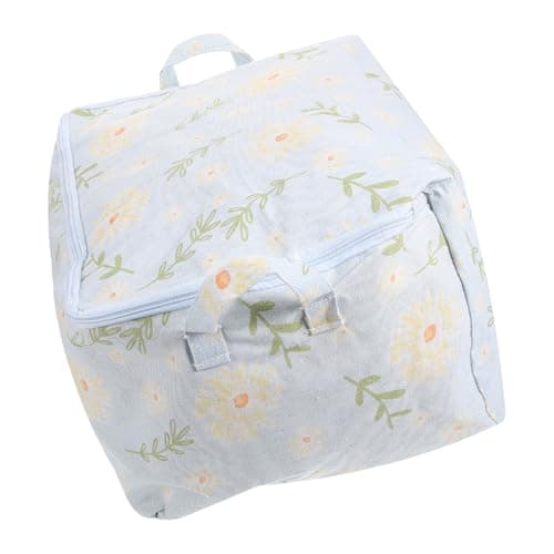 PACKOVE 38l Blanket Storage Organizer Clothing Storage Bag 44 * 34 * 25cm Cotton Zipper Design Sturdy Packing Travel Solution