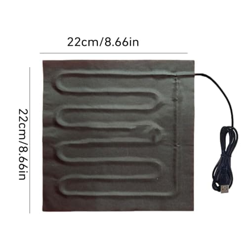 Travel Heated Pad,Electric Foot Warmer 5V - Foldable Winter Cushion Waterproof Heating Film for Shoulders, Back and Neck — view 5