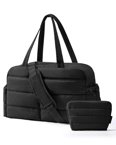 bagsmart 31L Travel Gym Duffle & Wet Pocket, Weekend Overnight Carry on Bag