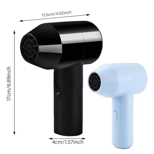 QUXVUIS Quiet Cordless Hair Dryer Rechargeable and Portable ABS Cordless Hair Dryer Rechargeable USB Portable 12v Car Hair Dryer, B, USB Charging — view 2
