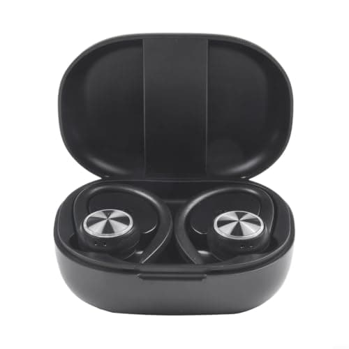 Noise Cancelling Headphones Wireless LED Display Black — view 3