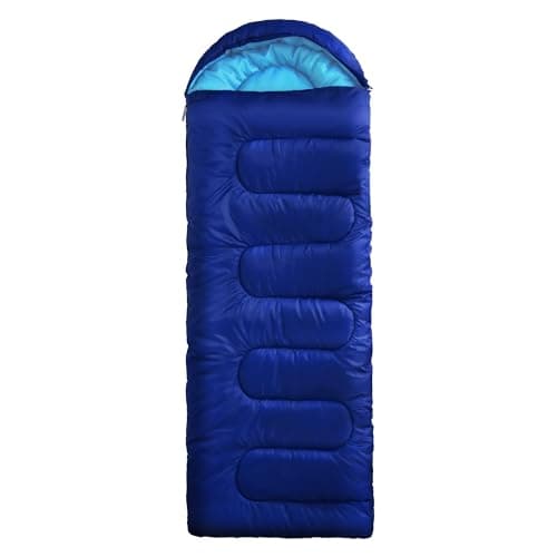 Silentnight Sleeping Bag for Adults - 3 Season Lightweight Soft Thick Cosy Warm Mummy Sleeping Bag for Spring Summer Camping Hiking Outdoor Travel for Warm and Cold Weather - Blue — view 4