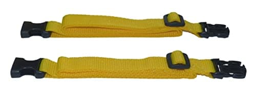 25mm Webbing Strap with Quick Release and Length-Adjusting Buckles (Pack of Two) (yellow, 60cm) — view 5