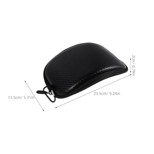 Kichvoe 2pcs Black Curved PU Ski Goggle Case for Eyewear Travel Protection — view 2