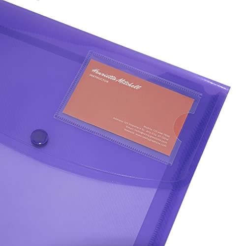 Rapesco 0700 ECO Recycled ID Popper Wallets, A4, Pack of 5 — view 4