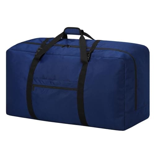 ZZY 110L Extra Large Duffle Bag Lightweight - Oversized Foldable Holdall Storage Bag for Travel, Outdoor, Camping, Sport (Navy Blue)