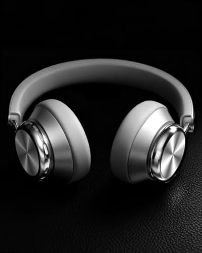 Wentronic Y03 Bluetooth Headphones Wireless Active Noise Cancelling Over Ear Headphones 48 Hours Playtime 6 EQ Music Mode High Sound Quality Headphones with Soft Ear Cushion - Silver — view 6