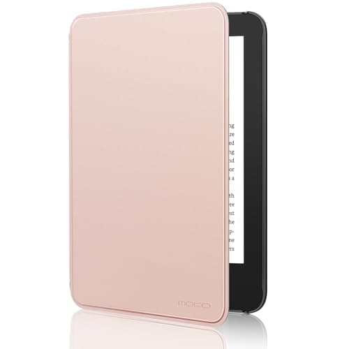 MoKo Case for 6" Amazon Kindle Basic 11th Gen 2024/2022, Rose Gold