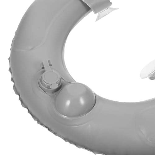 IFANLANDOR Inflatable Toilet Seat Riser for Travel and Outdoor Camping for Elderly Soft PVC Cushion Pad with Anti-Slip Suction Cups Easy to Clean Portable Seat Cushion — view 3