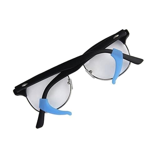 SEWOART Silicone Eyeglass Temple Tip Anti Slip Ear Hook Pair Blue — view 2