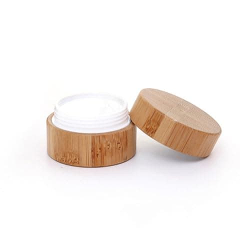 PP Cosmetic Container G Bamboo Cream Jar Refillable — view 4