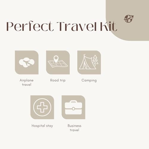 Travel Toiletries for Women, Essentials Travel Toiletries Set for Women, Mini Toiletries Set for Holiday, Hospital, Maternity, Mini Toiletries Airport Approved Liquids — view 6