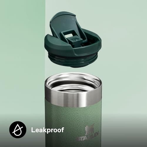 Stanley 1913 Aerolight Transit Travel Mug 0.47L - Keeps 6 Hours Hot - 8 Hours Cold - Dishwasher Safe - Leakproof - Car Cup Holder Compatible - Insulated Coffee Cup - Hammertone Green — view 5