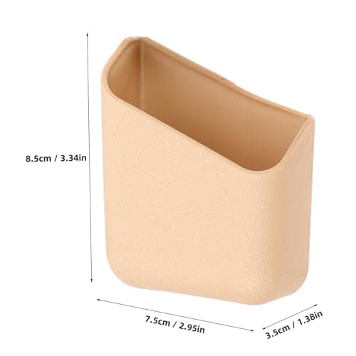 Garneck Car Storage Box and Adhesive Organizer Set 2pcs Beige Multifunctional Car Storage Holder for Sunglasses Phone Cards for Travel and Daily Use — view 2