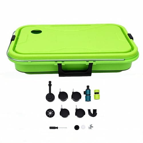 EMUKOEP Collapsible Bucket with Wheels 5.8 Gallon for Car Washing — view 6