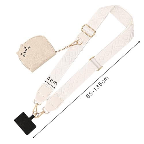 BSITSSS Fashion Phone Strap with Zippered Pouch, MobilePhoneLanyard Accessories, Phone Lanyard Pouch, Multifunctional Cross Body Wallet with Clip, Anti Theft PhoneStrap for Women — view 2