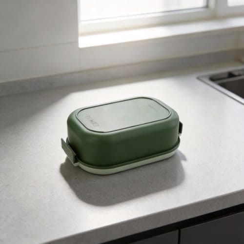 LatoYard Insulated Lunch Box Stainless Steel Compartment Food Storage 1000ml Portable Thermal Carrier for Kids Adults Picnic Travel Outdoor(Green) — view 4
