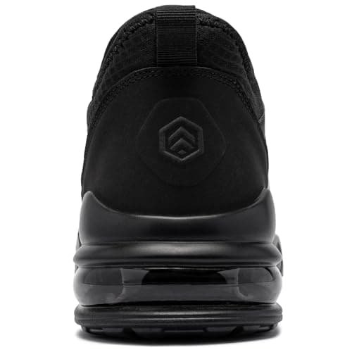 LARNMERN Slip on Trainer Women Non Slip Waterproof Work Shoes,Black,5 UK — view 6