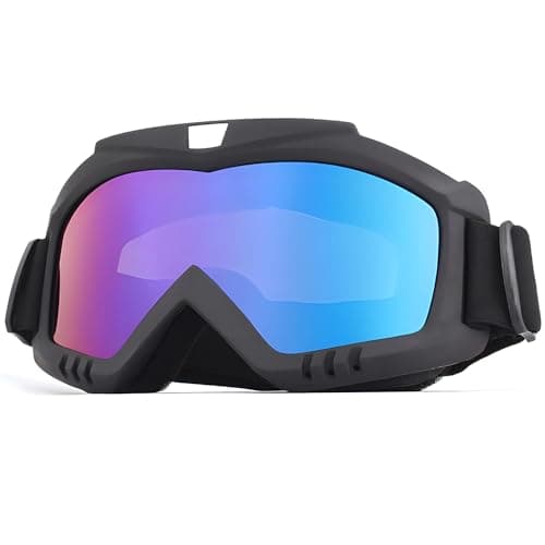 VJK Bike Motorcycle Goggles for Riding, Dirt, Ski, ATV, Racing - Motocross Helmet Windproof Glasses for Adults