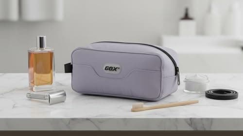 GOX Travel Toiletry Bag Dopp Kit Case for Men Multifunction Packing Organizer Pouch (Lavender purple) — view 6