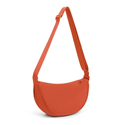 DKIIL NOIYB Women's Nylon Crescent Bag - Hobos Crossbody Shoulder Bag with Adjustable Strap - Solid Color Chest Fanny Pack
