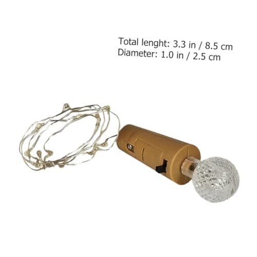 LED Wine Cork String Lights Battery Operated, 4Pcs Starry Bottle Decor — view 2